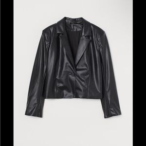 H&M Faux Leather jacket size small
